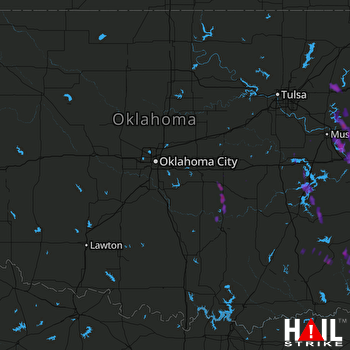 Hail Map Seminole, OK 03-10-2017