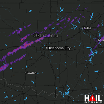 Hail Map Stillwater, OK 04-29-2017