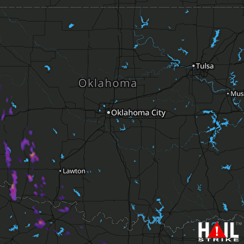 Hail Map Hobart, OK 06-09-2017