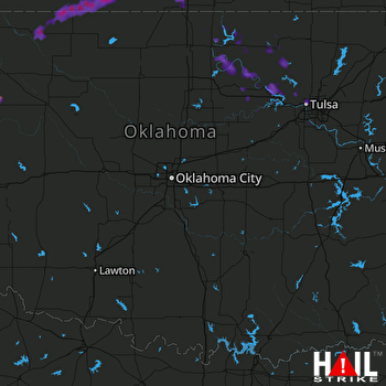 Hail Map Conway Springs, KS 06-16-2017