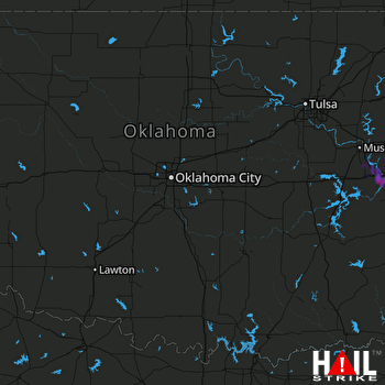 Hail Map Keota, OK 06-18-2017
