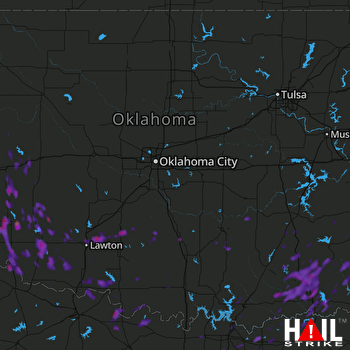 Hail Map Pauls Valley, OK 07-05-2017