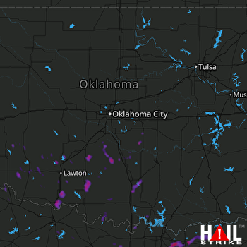 Hail Map Duncan, OK 07-09-2017