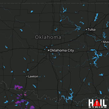 Hail Map Iowa Park, TX 09-19-2017