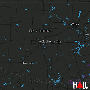 Hail Map Hugo, OK 04-03-2018