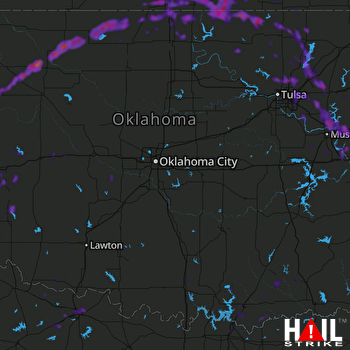Hail Map Owasso, OK 05-15-2018