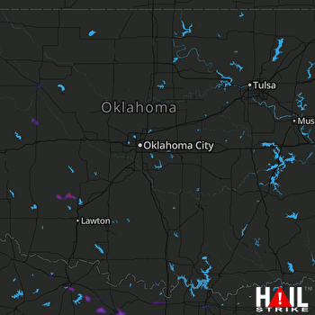 Hail Map Bowie, TX 05-18-2018