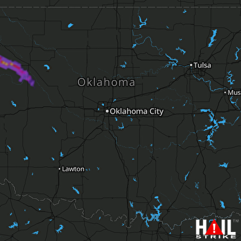 Hail Map Vici, OK 05-29-2018