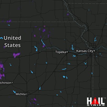Hail Map Marysville, KS 09-03-2018