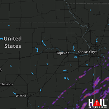 Hail Map Warrensburg, MO 05-23-2019