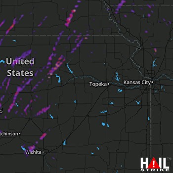 Hail Map Newton, KS 05-24-2019