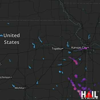 Hail Map Kansas City, MO 06-01-2019