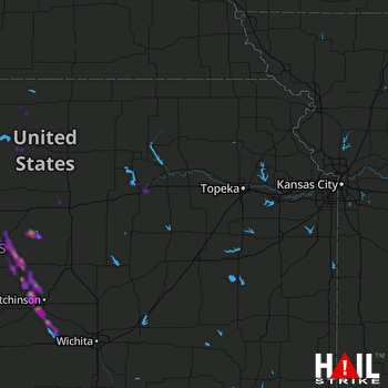 Hail Map Lyons, KS 06-12-2019