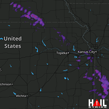 Hail Map Butler, MO 08-26-2019