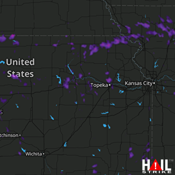 Hail Map Junction City, KS 08-30-2019