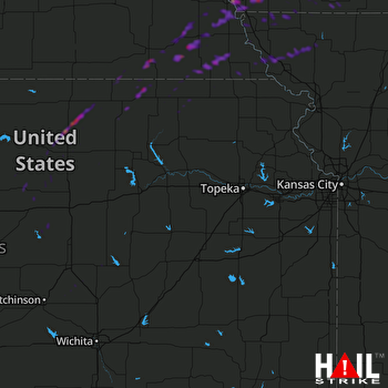 Hail Map Concordia, KS 10-01-2019