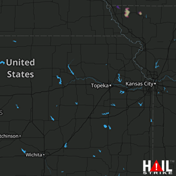 Hail Map TOPEKA 12-22-2019