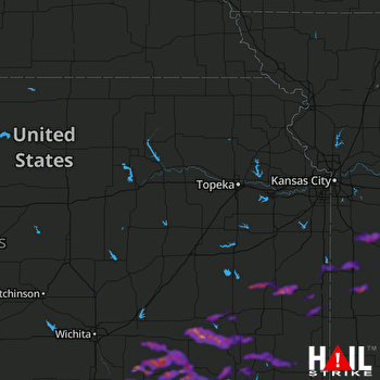 Hail Map Warrensburg, MO 04-28-2020