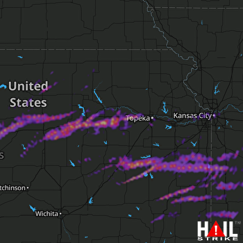 Hail Map Salina, KS 05-04-2020