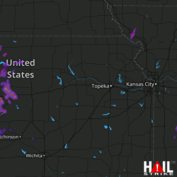 Hail Map Ellsworth, KS 06-21-2020