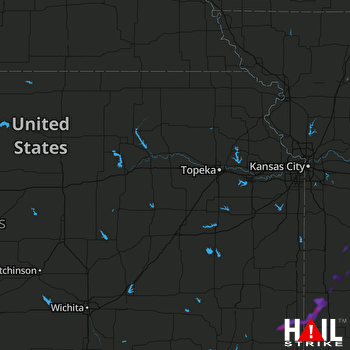 Hail Map Girard, KS 06-30-2020