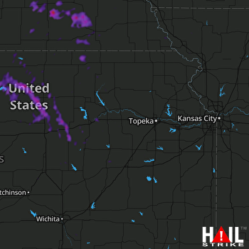 Hail Map Abilene, KS 07-09-2020