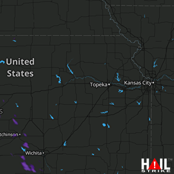Hail Map Conway Springs, KS 07-10-2020