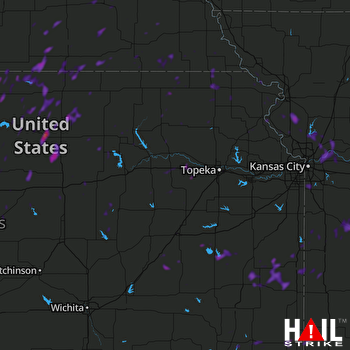 Hail Map Clinton, MO 07-20-2020