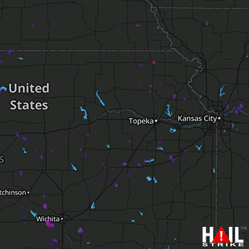 Hail Map Emporia, KS 07-21-2020