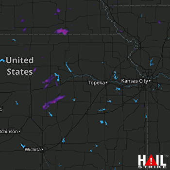 Hail Map Herington, KS 08-09-2020
