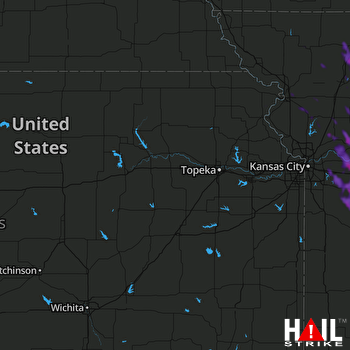 Hail Map Clinton, MO 08-15-2020