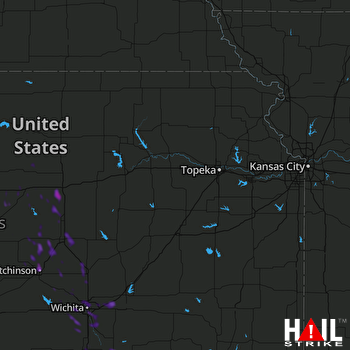 Hail Map Salina, KS 07-26-2021
