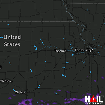 Hail Map Pittsburg, KS 08-01-2021