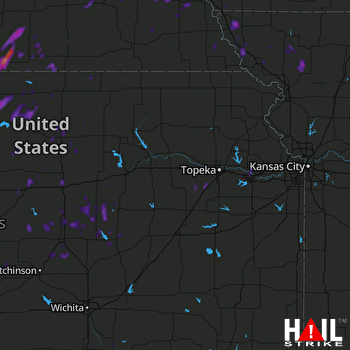 Hail Map Seward, NE 08-08-2021