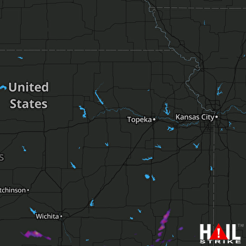 Hail Map Coffeyville, KS 05-11-2017
