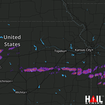 Hail Map Clinton, MO 05-26-2017