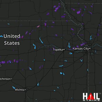 Hail Map Lansing, KS 05-27-2017