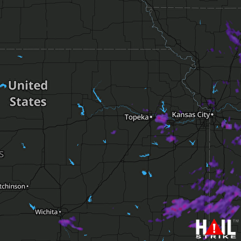 Hail Map Blue Springs, MO 06-15-2017