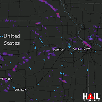 Hail Map Kansas City, MO 06-30-2017