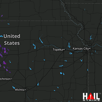 Hail Map TOPEKA 07-03-2017