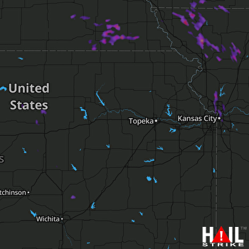 Hail Map Lincoln, NE 07-03-2017