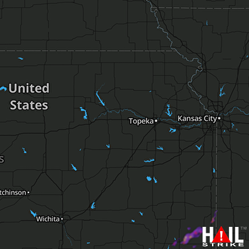 Hail Map Parsons, KS 03-19-2018