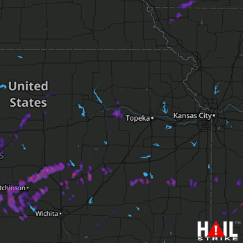 Hail Map Newton, KS 05-02-2018