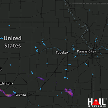 Hail Map Chanute, KS 05-10-2018