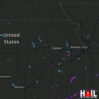Hail Map Emporia, KS 05-19-2018