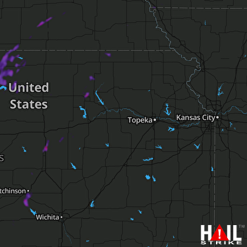 Hail Map Assaria, KS 06-19-2018