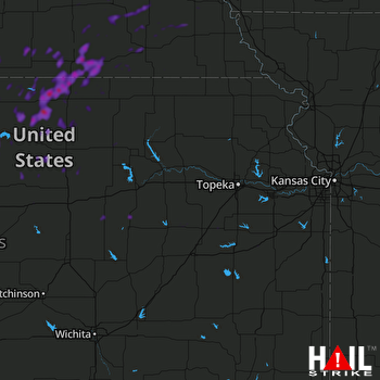 Hail Map Smith Center, KS 06-19-2018