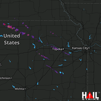 Hail Map Berryton, KS 06-21-2018