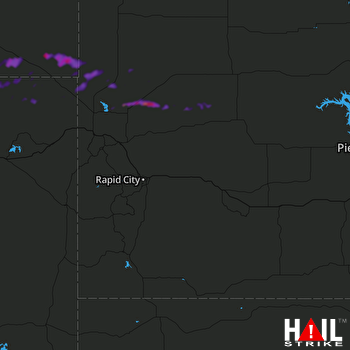 Hail Map Newell, SD 07-21-2019