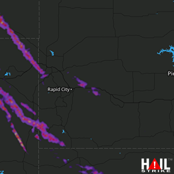 Hail Map Hay Springs, NE 08-15-2019